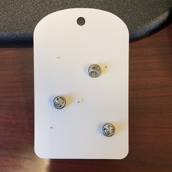 Enamel Rose Themed Pin Set of 3 - Picture 2 of 2